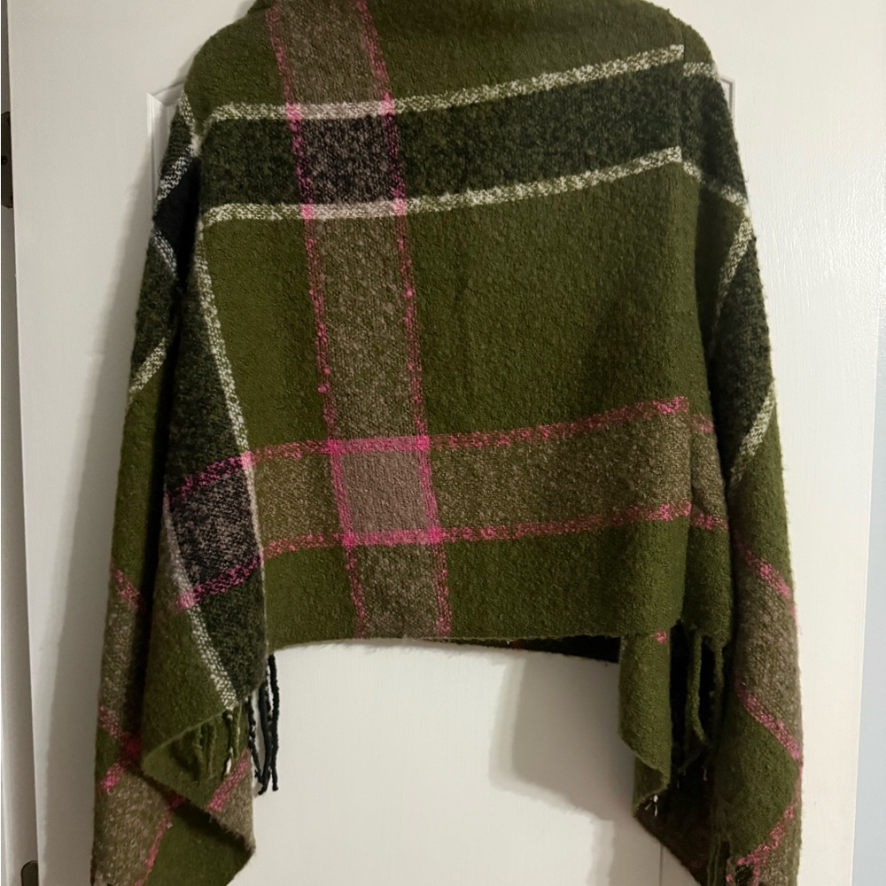 Top It Off Blanket Scarf Shawl Poncho One Size